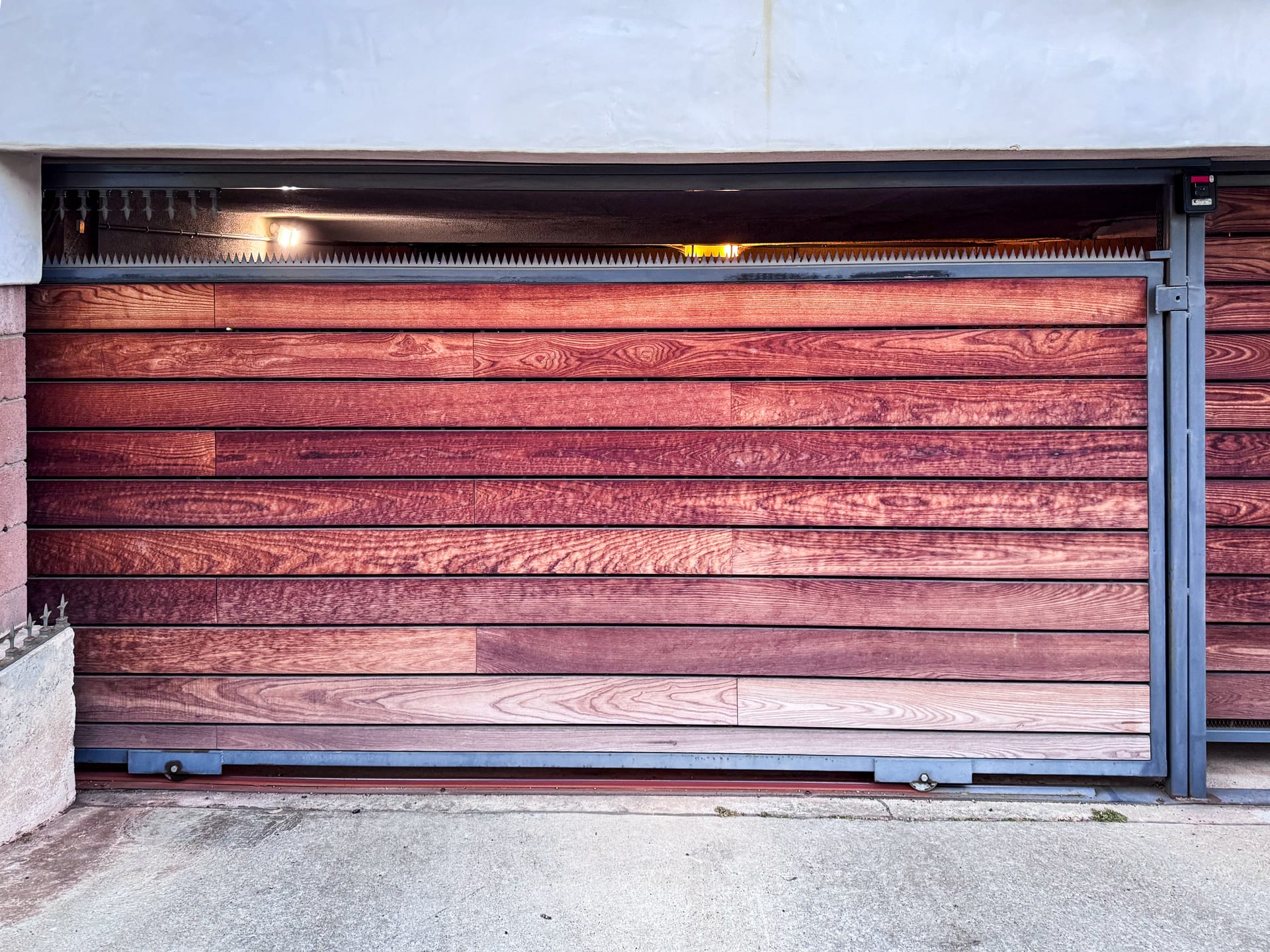 Mahogany Sliding Driveway Gate