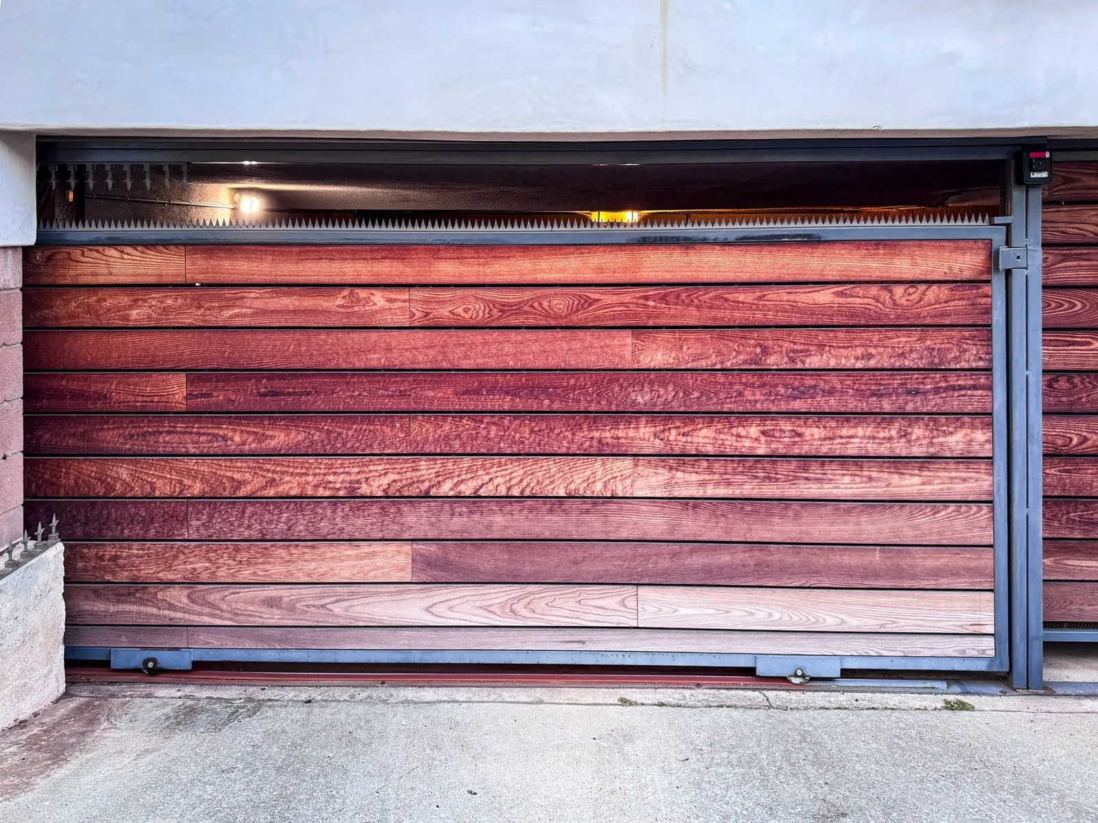 Mahogany Sliding Driveway Gate