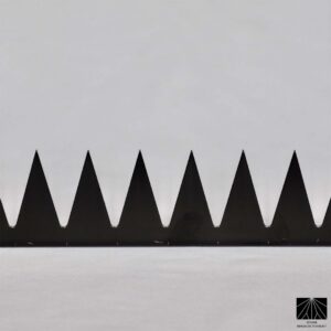 GIZA GIZA ブラック ステンレス シングルブレード – 高さ50mm (1.97インチ) × 長さ1000mm (39.37インチ)