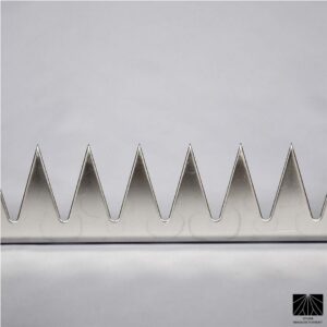 Púas de Seguridad GIZA GIZA de Acero Inoxidable Plata – Antiescalada y Control de Aves (Hoja Simple en Plata) 1000mm / 39,37 pulgadas