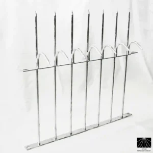 Espigões de segurança Ninja Deterrent Classic Long em aço galvanizado, máxima resistência contra corrosão.